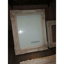 5 brocante Houten Fotolijsten