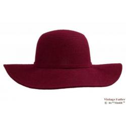Dameshoed Floppy hoed Hawkins bordeaux vilt 57 nieuw