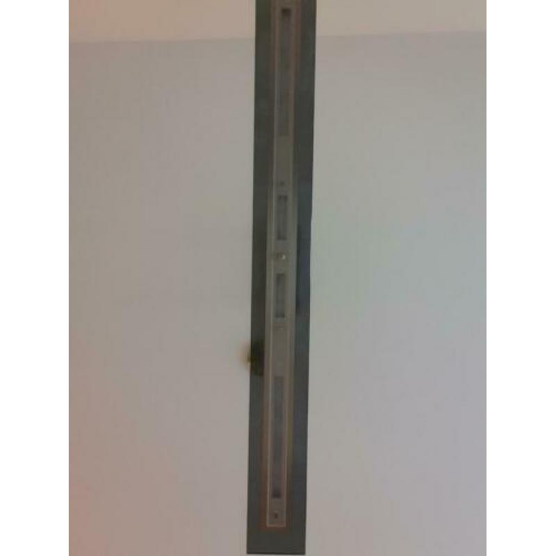 Hanglamp met glasplaat zwart 100cm