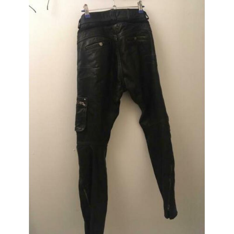 Leren motorbroek 38 Halvarssons Zwart