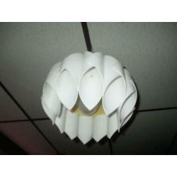 vintage jaren 70 space age design hanglamp wit retro 30 cm
