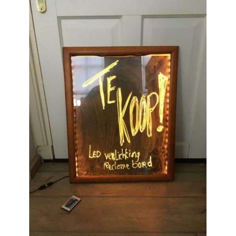 Les verlichting Reclame bord