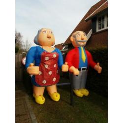 Te huur opblaasbare Abraham en Sarah 3.00m Ootmarsum