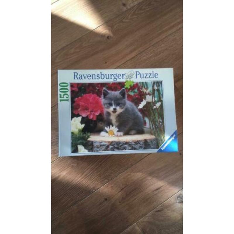 Te koop puzzles van Jumbo en Ravensburger.