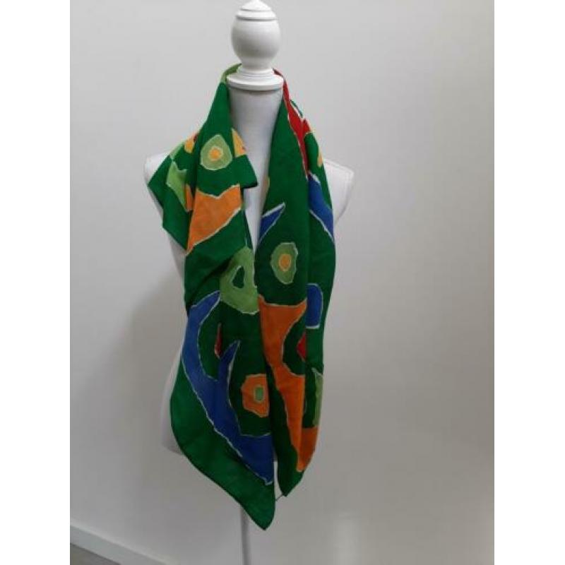 Moschino grote sjaal groen.