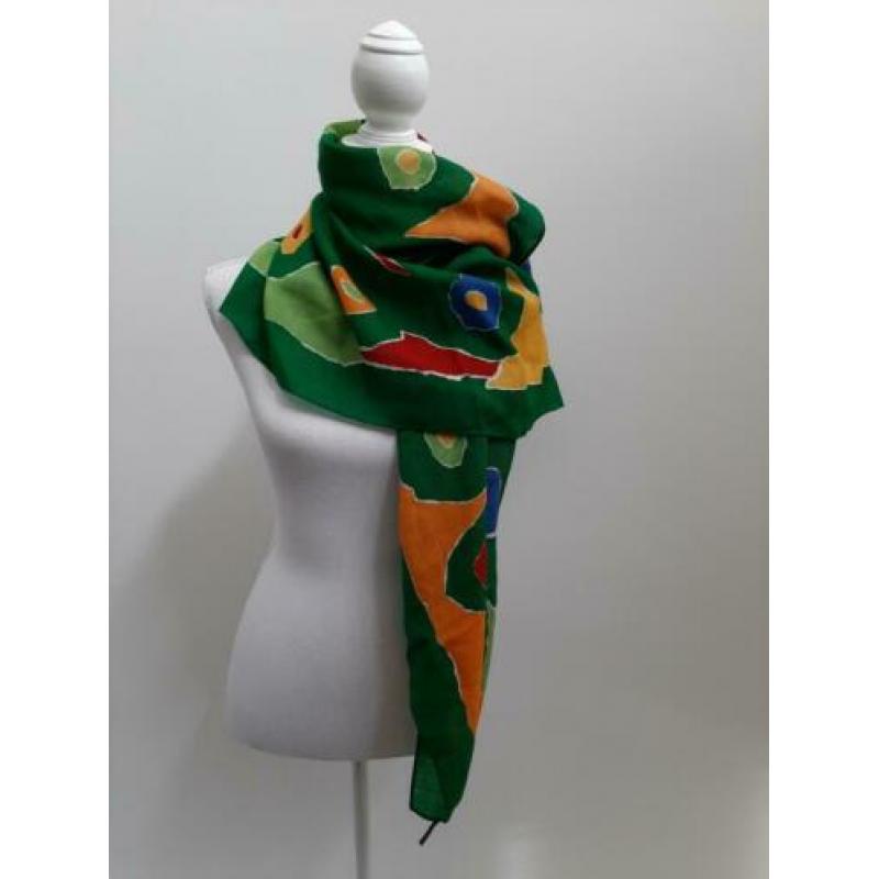 Moschino grote sjaal groen.