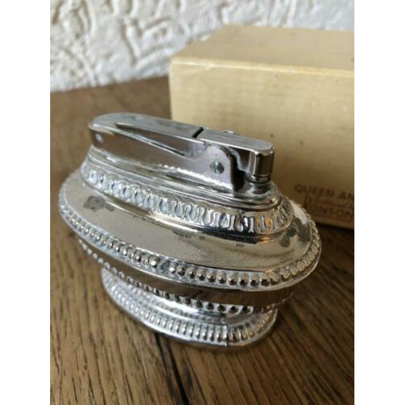 Vintage Ronson Aansteker Queen Anne Benzine Orig. Doos