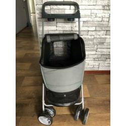 Honden Buggy zgan max 20 kilo Grijs