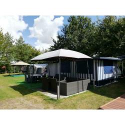 Mooie hobby met wintervaste tent te koop.
