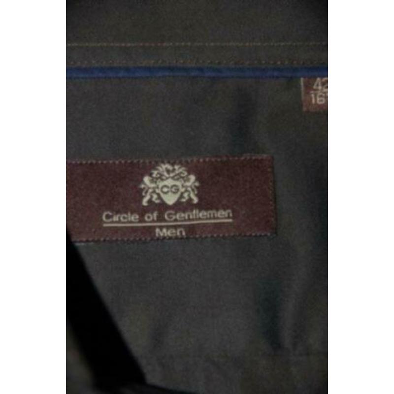 NIEUW CIRCLE OF GENTLEMEN overhemd, ARMSTRONG, bruin, Mt. 42
