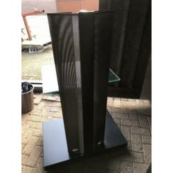 Design tv meubel zwart metaal en hout gelakt