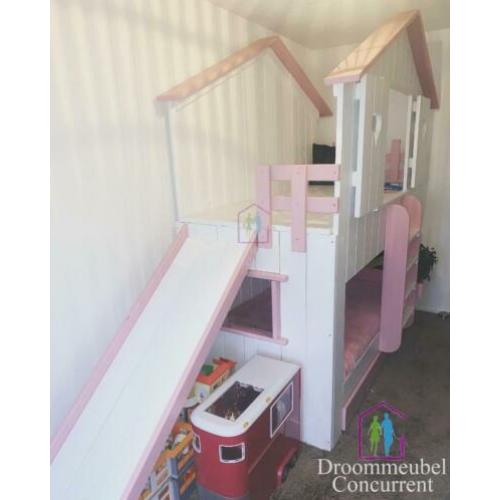 Bedhuisje Boomhutbed Sarah Steigerhout GRATIS MONTAGE!!!