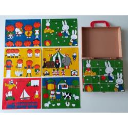 Vintage Nijntje blokpuzzel blokkenpuzzel Dick Bruna
