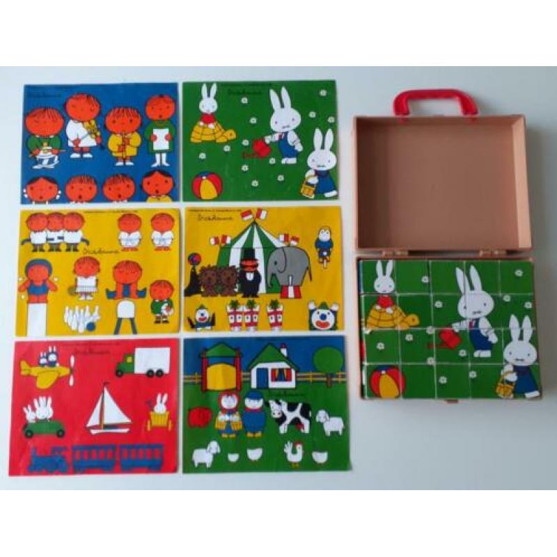 Vintage Nijntje blokpuzzel blokkenpuzzel Dick Bruna