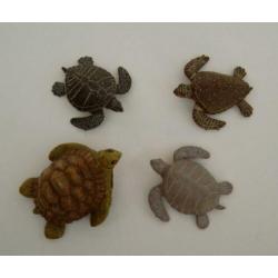Zeeschildpadden Figuren - 4 Soorten