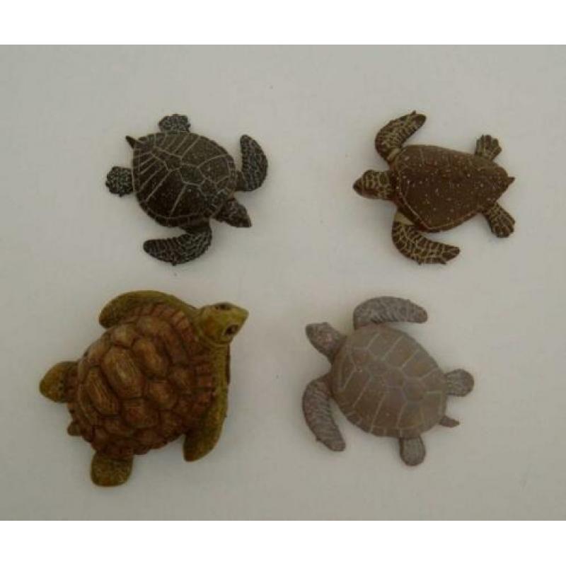 Zeeschildpadden Figuren - 4 Soorten