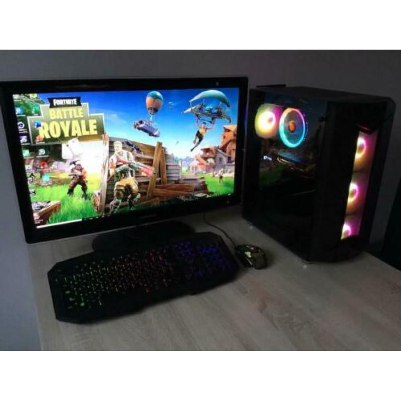 RGB Game PC |I5|8GB|RX570|SSD|1TB HD|27” LCD|TBM