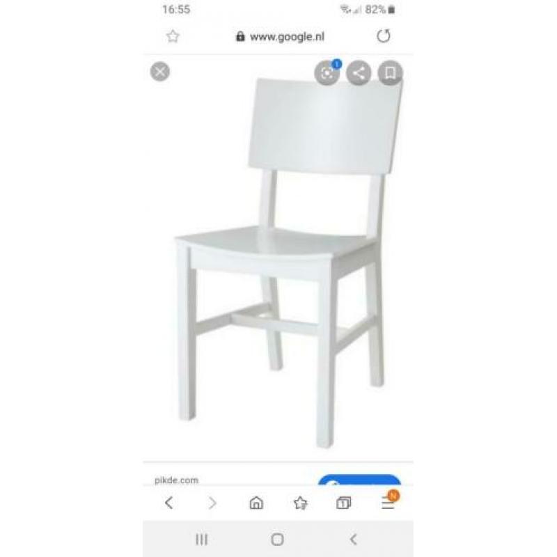 Ikea Norvald stoelen 4x gebruikt