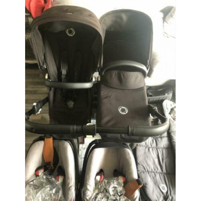 Bugaboo donkey twin all Black