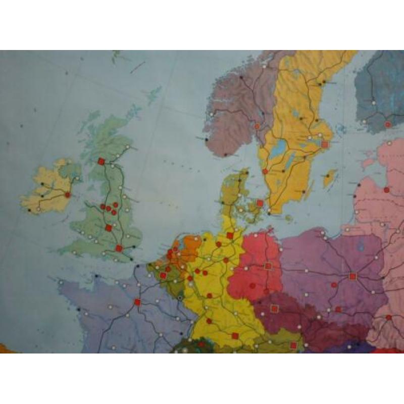 Mooie schoolplaat van Europa