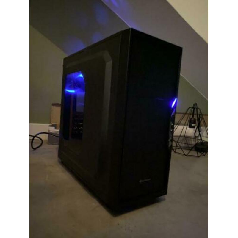 Snelle LED game pc, intel core i5, GTX 1050Ti,SSD,8GB RAM