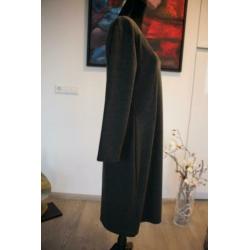 Grijze, winterse jurk, lang met lange mouwen, mt XL