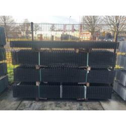 Dubbelstaafsmat 60m 6x5x6 Zwart RAL 9005 Hekwerk 63cm hoog