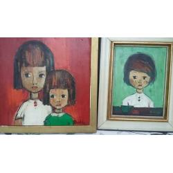 Olieverfschilderij , set