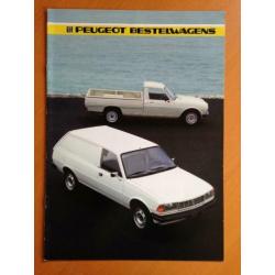 Peugeot 305 Bestelwagen & 504 Pick-up Brochure 1985