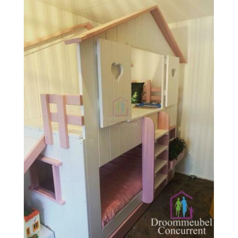 Bedhuisje Boomhutbed Sarah Steigerhout GRATIS MONTAGE!!!