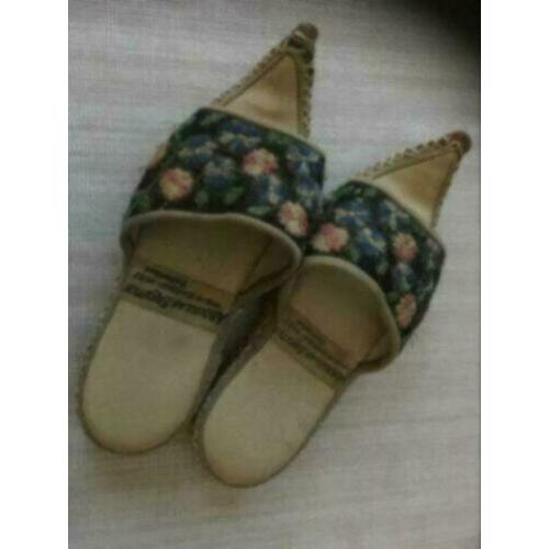 3 x Antieke / brocante Turkse slippers/ slofjes -- pr.p.paar