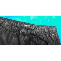 Immitatie leren broek v aan Superstar.