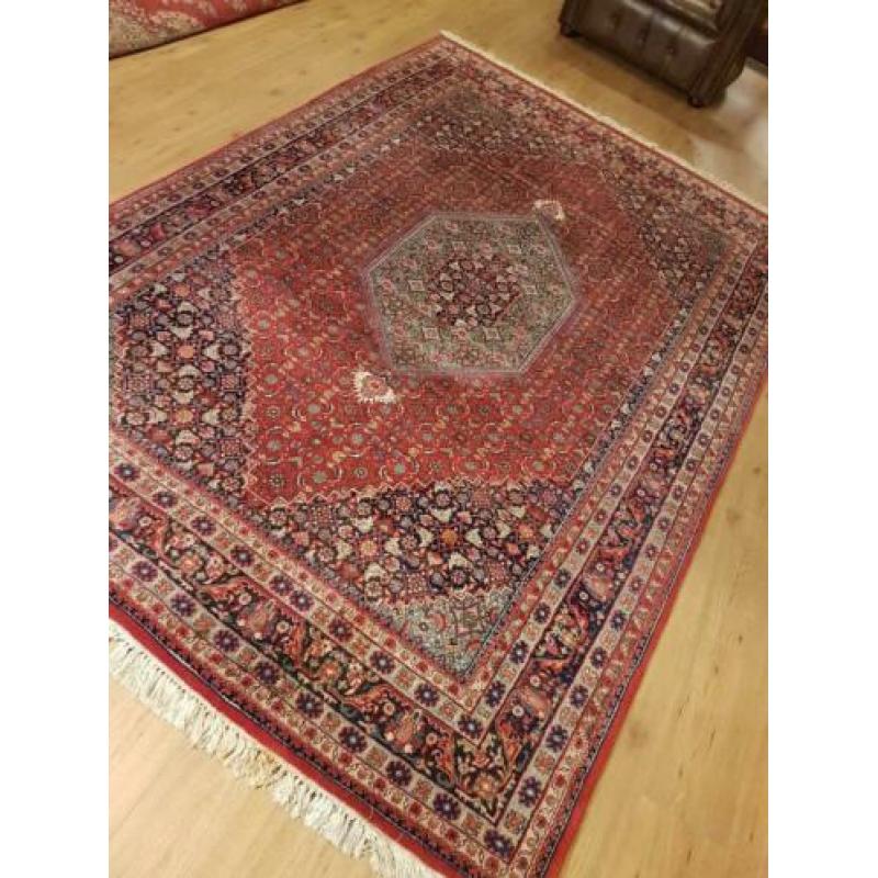 Vintage handgeknoopt perzisch tapijt Bidjar 287x183