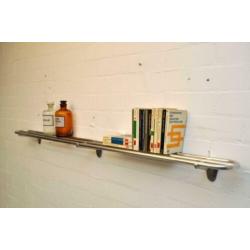 Aluminium bagagerek treincoupé trein wandplank boekenplank