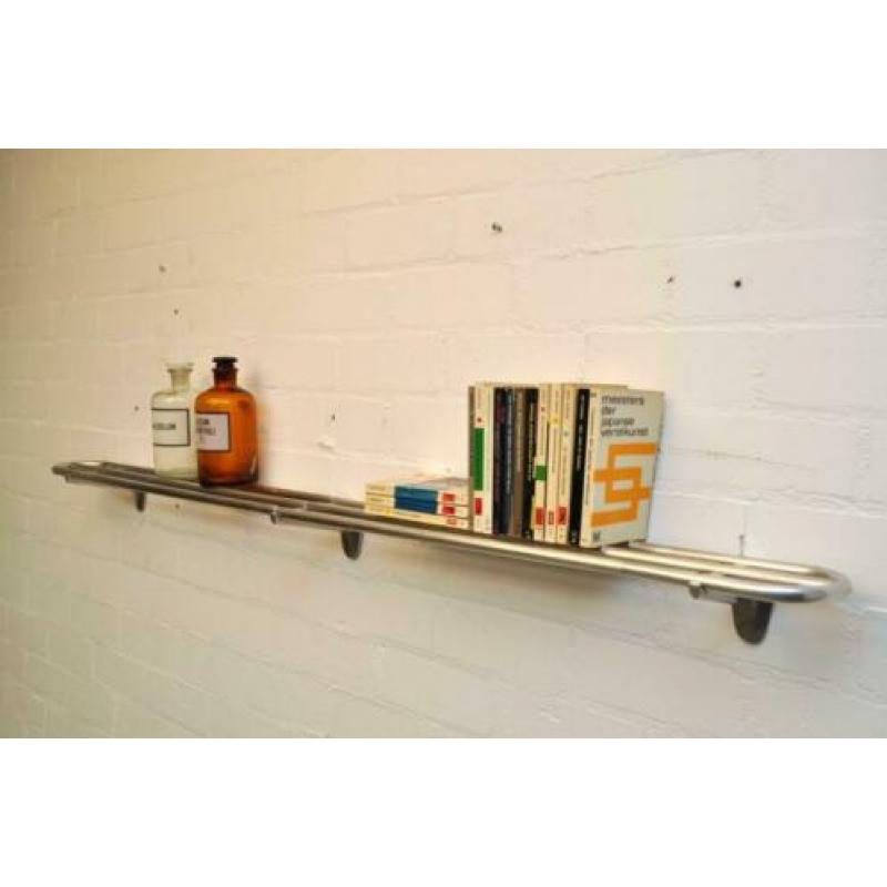 Aluminium bagagerek treincoupé trein wandplank boekenplank