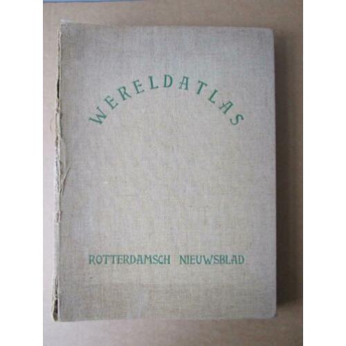 Antieke wereldatlas Rotterdamsch Nieuwsblad 1939