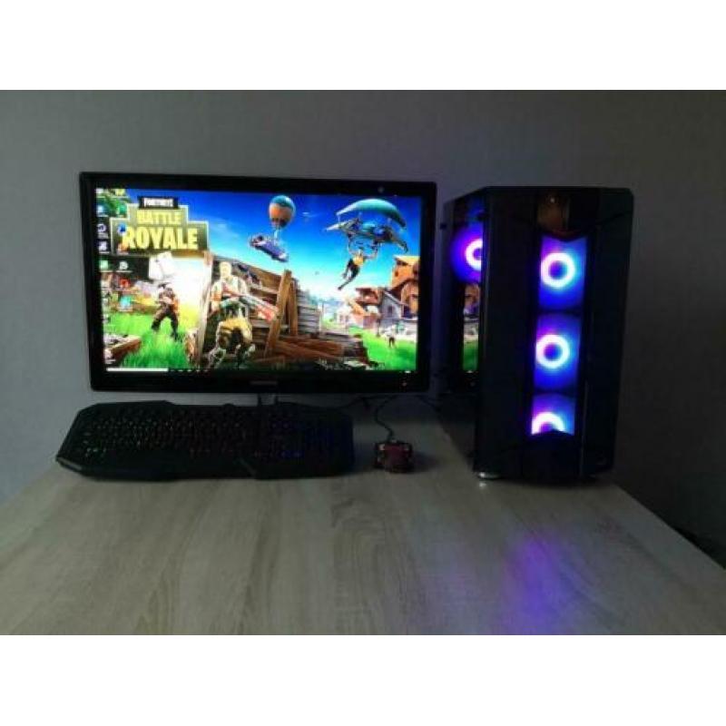 RGB Game PC |I5|8GB|RX570|SSD|1TB HD|27” LCD|TBM