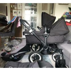 Bugaboo donkey twin all Black