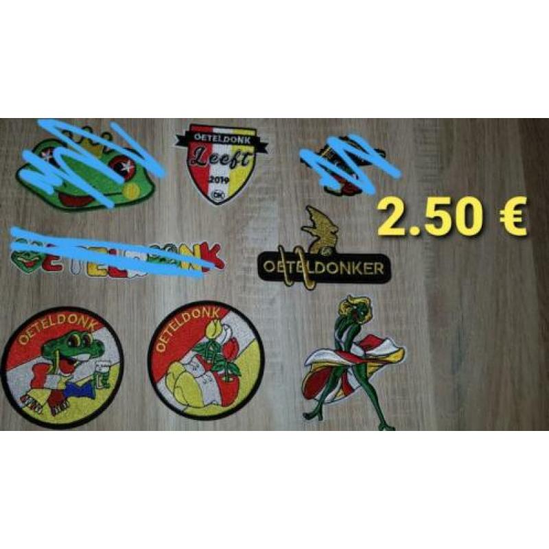 Oeteldonk, emblemen, patch, beenwarmers, carnaval