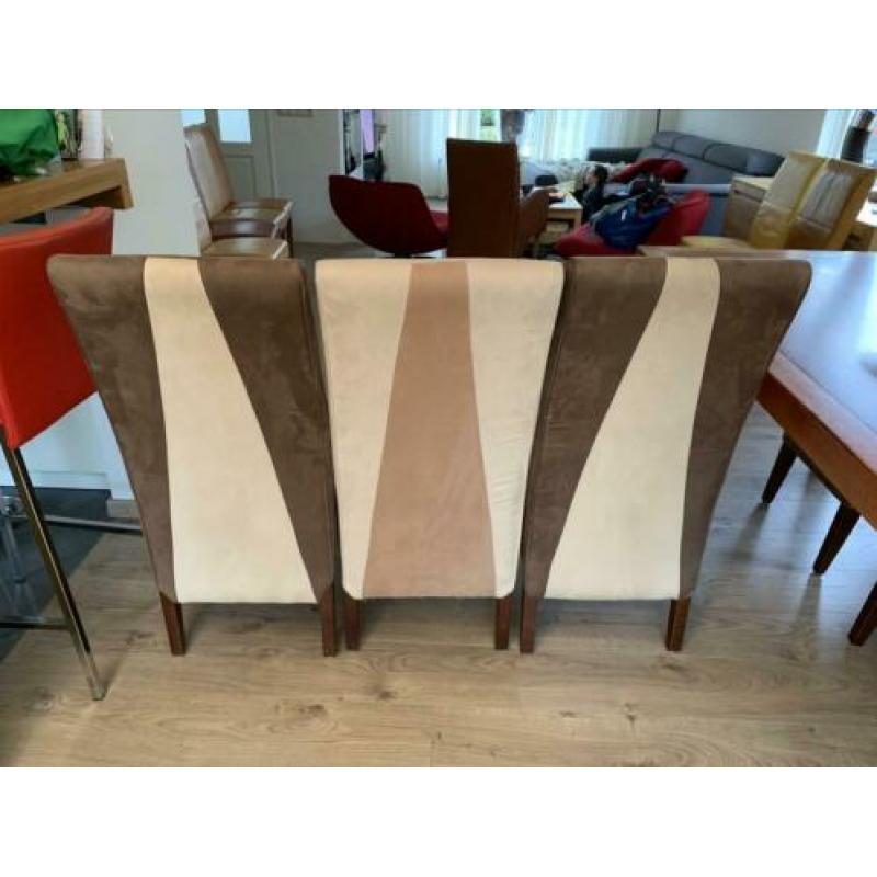 Eetkamerstoelen suède 6st