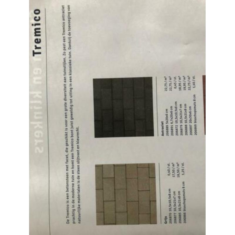 Antraciet dikformaat terrastegel afm 6,7x20x6 cm