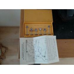 dinky toys verkeersborden lot van 3 sets boxed