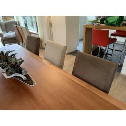 Eetkamerstoelen suède 6st
