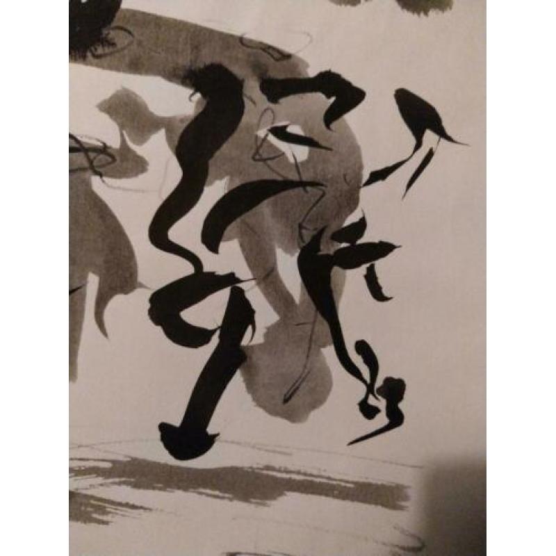 Aquarel/inkt tekening circa 1990