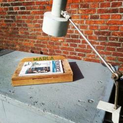Stoere industriële werkbank,toonbank, vintage kookeiland