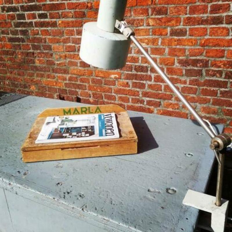 Stoere industriële werkbank,toonbank, vintage kookeiland