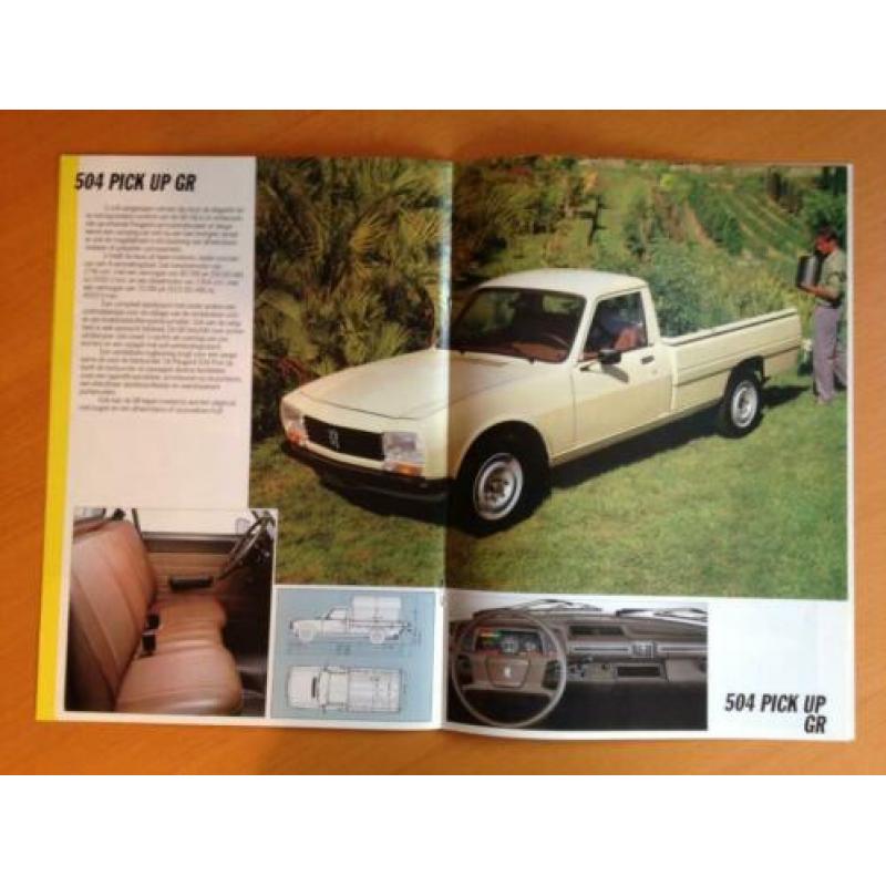 Peugeot 305 Bestelwagen & 504 Pick-up Brochure 1985