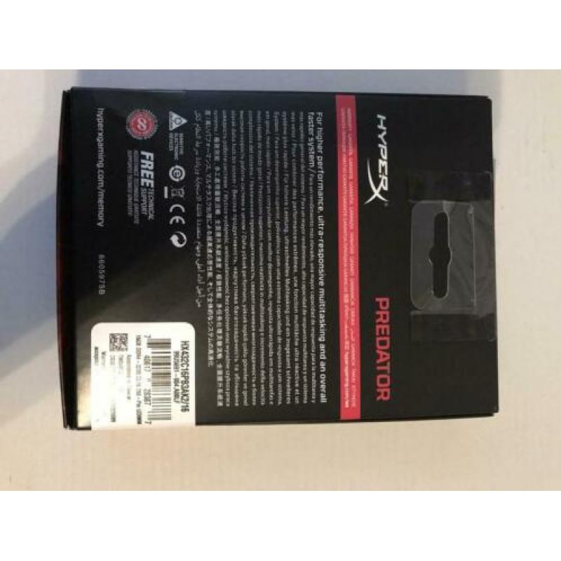 16 GB ram 3200MHz HyperX