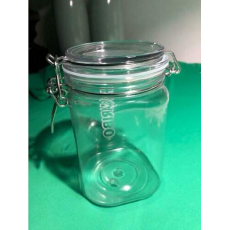Haribo snoeppot met klemdeksel snoep pot klem 15 cm