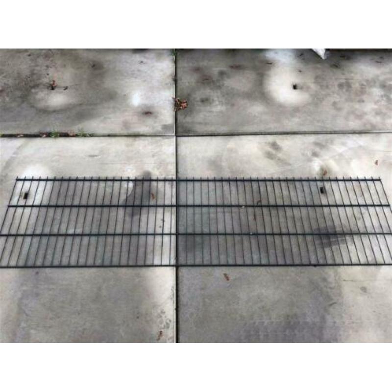 Dubbelstaafsmat 60m 6x5x6 Zwart RAL 9005 Hekwerk 63cm hoog